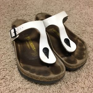 Size 39 (shiny white) Birkenstock Gizeh